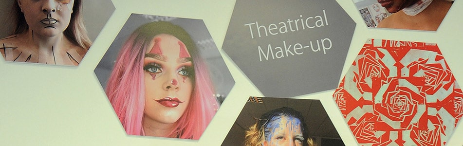 Images of Theatrical Make-up students work